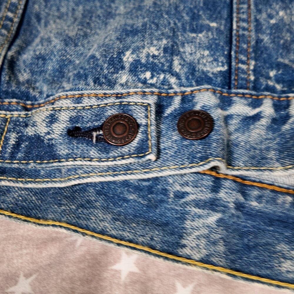 🔥 Levi’s Acid Wash Denim Trucker Jacket - Vintage - XL 🔥 - Picture 6 of 10